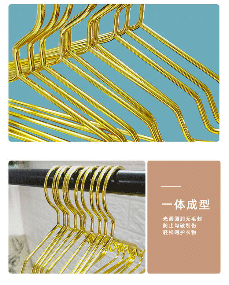 金属宠物衣架15/20/25cm宠物狗衣撑简约宠物店金色小猫咪宠物衣挂