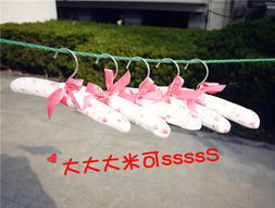 满50换购 单买3元一个 田园系超嫩宠物小衣架 棉衣架 晾衣架 宠物衣架